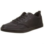 Baskets mode homme - redskins - norani - cuir - lacets - noir