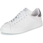Baskets mode iron femme victoria - cuir - lacets - blanc
