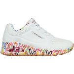 Baskets mode - skechers - uno loving love - femme - blanc - talon compensé Baskets mode - skechers - uno loving love - femme - blanc - talon compensé