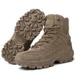 Baskets montantes dalpinisme dextrieur grande taille - vitata - homme - brun - cuir - lacets