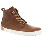 Baskets montantes - blackstone am02 - homme - cuir - lacets - marron