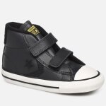 Baskets montantes - converse - star player 2v mid - garçon - croute de velours - noir Baskets montantes - converse - star player 2v mid - garçon - croute de velours - noir