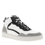 Baskets montantes cuir - bullboxer - homme - blanc - cuir - lacets