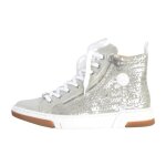Basket montante cuir rieker aleria - gris