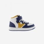 Basket montante enfant victoria - victoria - 1124112 - argent - scratch - lacets - rond - plat