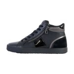Basket montante cuir geox blomiee - noir