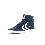 Baskets montantes homme - hummel - ten star high canvas - tige haute - lacets - bleu
