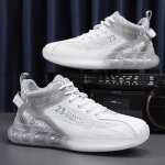 Baskets de basket montantes homme noix de coco chaussures papa ultra - l�g�res tout match gaomin? - blanc ...