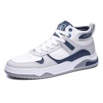 Baskets montantes pour hommes run chaussures de course blanc