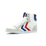 Baskets montantes - hummel - ten star high canvas - tige haute - blanc - homme