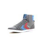 Baskets montantes - hummel - ten star high canvas - tige haute - gris