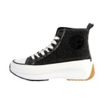 Basket montante  lacets kaporal christa - gris - femme - compens - synthtique