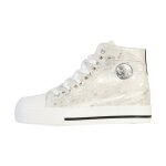 Basket montante - kaporal - tattoo - blanc argent - confort exceptionnel - femme