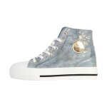 Basket montante � lacets kaporal tattoo - bleu or