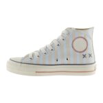 Basket montante � lacets victoria - celeste