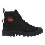 Baskets montantes palladium noir - palladium - femme - lacets - cuir - plat