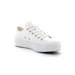 Baskets montantes plateforme chuck taylor all star lift - converse - blanc - homme - lacets - plat