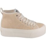 Basket montante plateforme - no name - iron mid daddy - femme - beige - plateau