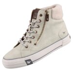Baskets montantes sportives - mustang - 1410504 / 203 - femme - beige - fermeture clair