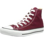 Baskets montantes en toile - converse - ctas core hi ox - bordeaux - femme - textile - lacets