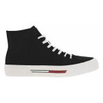 Baskets montantes tommy jeans - femme - lacets - toile