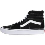 Basket montante - vans - comfycush sk8 - hi - noir / blanc - lacets plats - confort exceptionnel