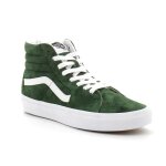 Baskets montantes vans pig suede sk8 - hi - vert - homme - lacets - plat
