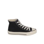 Basket montante victoria - victoria - noir - femme - textile - lacets