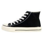 Basket montante - victoria - tribu reflets - noir - confort exceptionnel - lacets plats