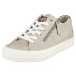 Baskets - mustang - low top side zip 1272 - 305 - 22 - femme - textile - gris clair