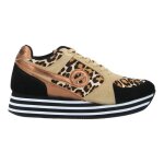 Baskets - no name - parko jogger w - marron - talon compens 4 cm - bout rond