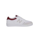 Baskets - new balance - 480 - cuir - blanc - grenat