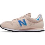 Basket new balance 500 - femme - rose - tige textile - lacets