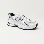 Basket new balance 530 blanc gris cs - femme - cuir - lacets