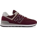 Basket new balance 574 - rouge - cuir - lacets - adulte - mixte Basket new balance 574 - rouge - cuir - lacets - adulte - mixte
