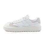 Basket new balance ct302 - blanc et rose - empeigne en sude et mesh - embout en caoutchouc