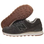 Basket new balance ml 574 ml574epc - homme - marron - lacets - plat - textile