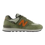 Baskets - new balance - u574v2 - vert - talon plat - lacets - cuir