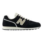 Baskets - new balance wl373 noir - talon plat - cuir - lacets
