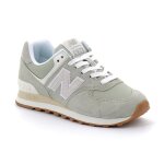 Baskets new balance wl574 - homme - olivine - lacets