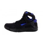 Basket nike air flight huarache (gs) - 705281 - 001 - noir - enfant - cuir - lacets - plat - garon