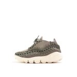 Basket nike air footscape woven - nike - femme - gris - cuir - lacets