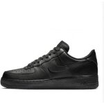 Basket nike air force 1 07 - noir - cuir - homme