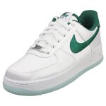 Baskets - nike - air force 1 07 - femme - blanc vert - textile - lacets