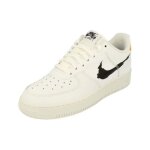 Baskets nike air force 1 07 hommes - blanc - cuir - lacets - plat