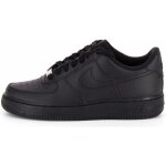Baskets nike air force 1 low noir enfant - nike - cuir - lacets - plat