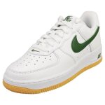 Baskets - nike - air force 1 low retro qs - homme - blanc vert - cuir - lacets