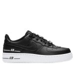 Baskets nike air force 1 lv8 3 gs - nike - noir - mixte - adulte - lacets - synthtique - plat