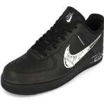 Basket nike air force 1 lv8 homme - noir - boucle de serrage - toile