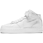 Basket - nike - air force 1 mid gs - blanc - cuir - lacets